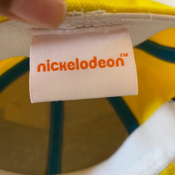 Nickelodeon Spongebob Squarepants Big Face Glasses A-Flex Baseball Cap Hat OSFM - Picture 5 of 10